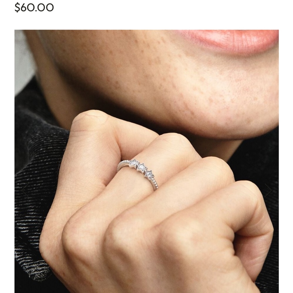 Pandora Celestial Stars Ring - Silver View 5